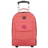 Mini Wheeled Travel Bag,Double Trolley Bale,18"Small Canvas Rain Suitcase,Boarding Trolley