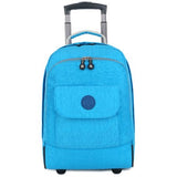 Mini Wheeled Travel Bag,Double Trolley Bale,18"Small Canvas Rain Suitcase,Boarding Trolley