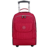 Mini Wheeled Travel Bag,Double Trolley Bale,18"Small Canvas Rain Suitcase,Boarding Trolley