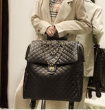 Carrylove 18" 20" Inch Women Leather Suitcase Spinner Business Cabin Luggage Carry On For Girls