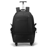 New Men Multifunction Trolley Backpack Boarding Suitcase Back Pull Dual-Use Boy Business Trolley