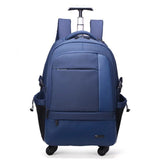 New Men Multifunction Trolley Backpack Boarding Suitcase Back Pull Dual-Use Boy Business Trolley