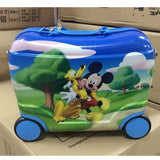 Children Suitcase Travel Locker Handbag Boy Girl Boarding Box Baby Creative Toy Box Luggage Can Sit
