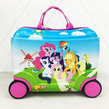 Children Suitcase Travel Locker Handbag Boy Girl Boarding Box Baby Creative Toy Box Luggage Can Sit