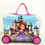 Children Suitcase Travel Locker Handbag Boy Girl Boarding Box Baby Creative Toy Box Luggage Can Sit