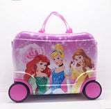 Children Suitcase Travel Locker Handbag Boy Girl Boarding Box Baby Creative Toy Box Luggage Can Sit