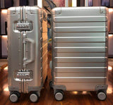 Travel Tale 20" Inch 100% Aluminium Travel Suitcase Spinner Carry On Luggage Trolley On Wheel