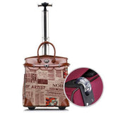 Women Small Carry-On Wheeled Travel Bag Fixed/Spinner Wheels Trolley Bag High Quality Travel