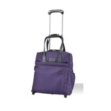 New Men Business Canvas Rolling Luggage Bag 16 Inch Women Multifunction Carry On Wheels Suitcase