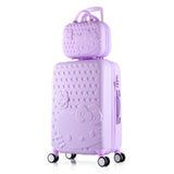 Girls Hello Kitty Suitcase Cute Luggage Set Series 20 24 Inch Child Trolley Suitcase Travel Bag