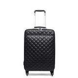 Caludan Women 'S Waterproof Pu Leather Travel Rolling Luggage Suitcase Bag Trolley Case Set, New