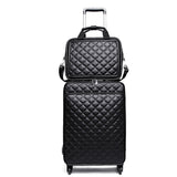 Caludan Women 'S Waterproof Pu Leather Travel Rolling Luggage Suitcase Bag Trolley Case Set, New
