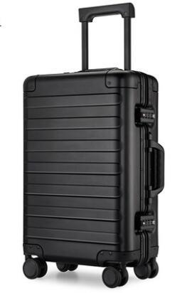 Aluminum-Magnesium Alloy Luggage Female Fashion Aluminum Frame Pull-Rob Box Metal Suitcase Men'S