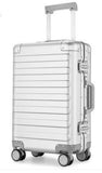 Aluminum-Magnesium Alloy Luggage Female Fashion Aluminum Frame Pull-Rob Box Metal Suitcase Men'S