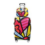2Pcs/Set 14 Inch Cosmetic Bag 20/24 Inches Girl Students Trolley Case Spinner Luggage Handbag Woman