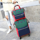 Portable Trolley Bag,Trolley Case And Shoulder Bag Sets,Universal Wheel Oxford Cloth