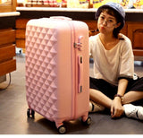 Caludan Girls Cute Trolley Luggage Set Abs Hardside Cheap Travel Suitcase Bag On Wheel