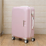 20"22"24"26"Carry-On Trolley Suitcase With Wheels Girl And Kids Pink Cute Luggage Travel Bag