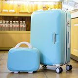 20"22"24"26"Carry-On Trolley Suitcase With Wheels Girl And Kids Pink Cute Luggage Travel Bag