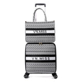 Graspdream 16"18 Inches Women Spinner Fashion Trolley Bag 20 24 Size Travel Suitcase With Handbag