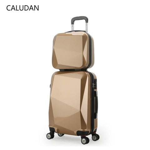 Caludan  20" 24" 28" Spinner Trolley Travel Bag Travel Suitcase Set Abs Luggage On Wheels Free