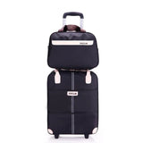 Women Simple Luggage Series 18 20 Inch Oxford Cloth Handbag And Rolling Luggage Men Carry On