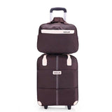 Women Simple Luggage Series 18 20 Inch Oxford Cloth Handbag And Rolling Luggage Men Carry On