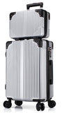 Women Luggage Set Large Spinner Suitcase And Cosmetic Case 2Pcs Sets Coded Suitcase Sets