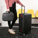 Beasumore Retro Rolling Luggage Set Spinner Travel Bag Suitcase Wheels Password Trolley 20 Inch