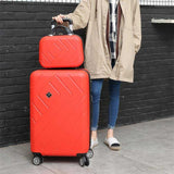 Beasumore Retro Rolling Luggage Set Spinner Travel Bag Suitcase Wheels Password Trolley 20 Inch