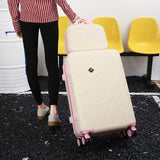 Beasumore Retro Rolling Luggage Set Spinner Travel Bag Suitcase Wheels Password Trolley 20 Inch