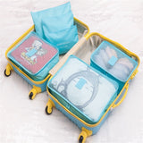 Travel Admission Bag Luggage Package Travel Clothing Storage Finishing Bags Cloth Collection Six
