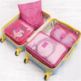 Travel Admission Bag Luggage Package Travel Clothing Storage Finishing Bags Cloth Collection Six